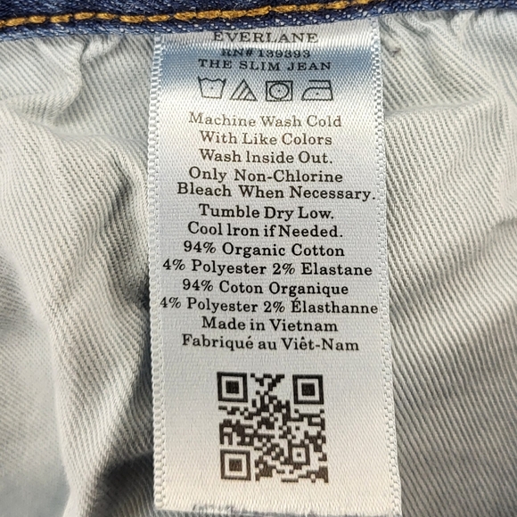 Everlane Uniform The Slim Organic Jean size 31 x 30 - Picture 5 of 9